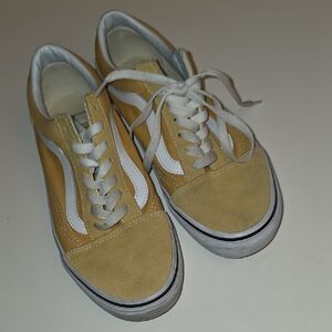 Vans Mustard and Cream Sneakers